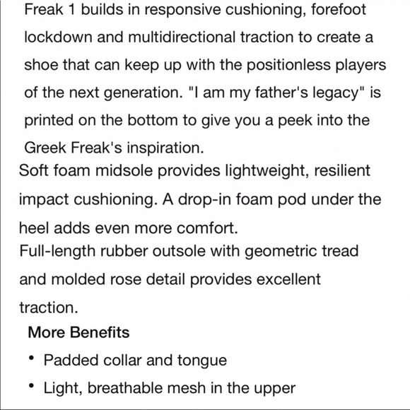 Just In NWT Nike Freak 1 GS Giannis Basketball - Picture 8 of 8